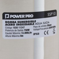 Electrobomba Sumergible Aguas Servidas 1HP - SSP10 - POWER PRO